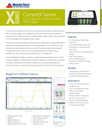 Thumbnail of document Data Sheet - CurrentX Current Data Logger